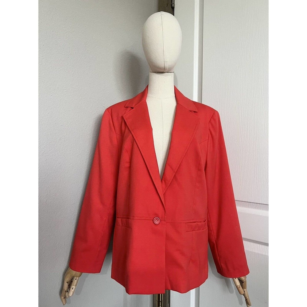 Pendleton Women’s Size 18 Red Single Button Virgi… - image 1